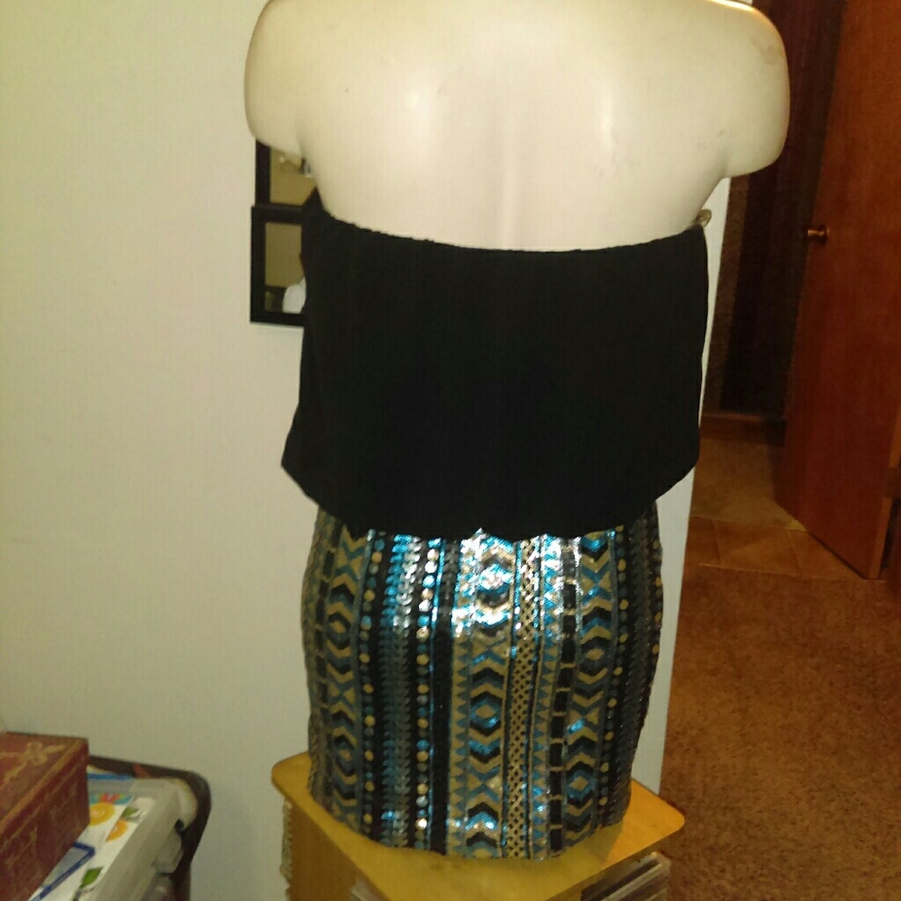 💥Sexy strapless mini dress