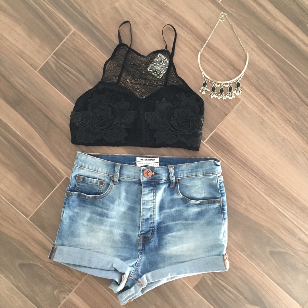 Out from Under appliqué bralette