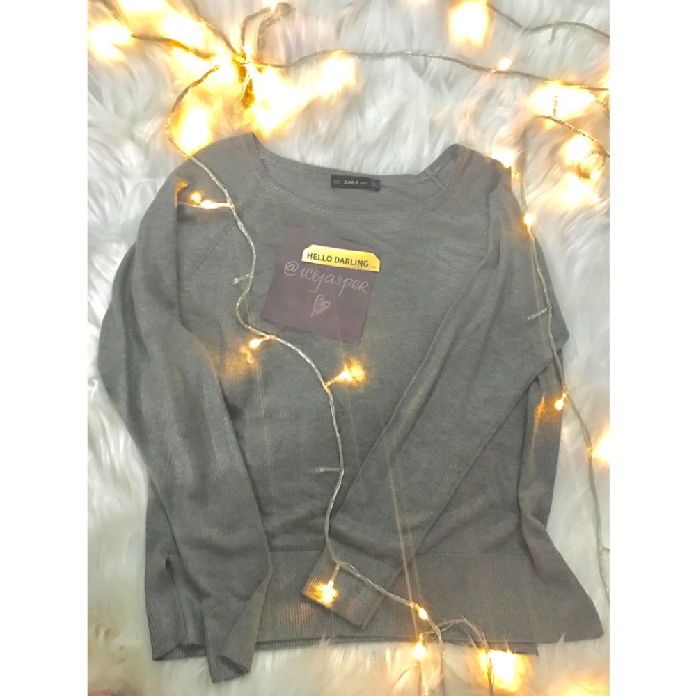 Metallic thin sweater