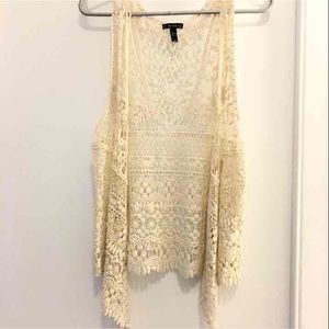 Hippie Crochet and Lace Vest