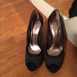 SALE 🎉 BCBG Black Peep Toe Pumps