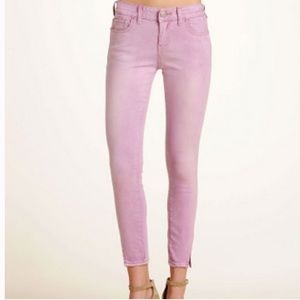 Free People light purple skinny jeans