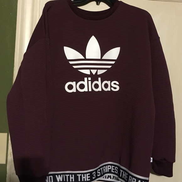 Adidas Sweaters - Adidas maroon sweater