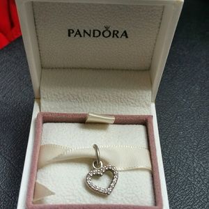 Authentic Pandora Heart Charm