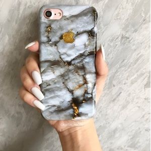 Marble print phone case