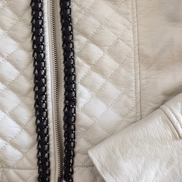 Faux leather quilted jacket - Picture 2 of 4