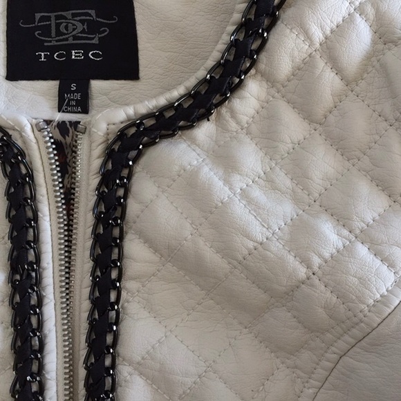 Faux leather quilted jacket - Picture 4 of 4