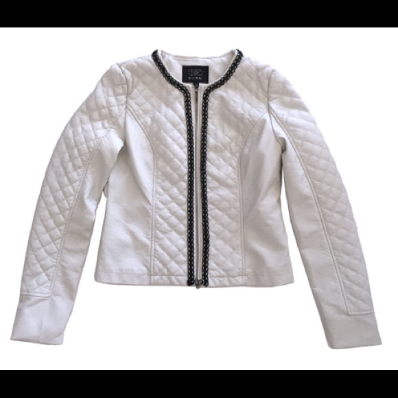 Jackets & Blazers - Faux leather quilted jacket