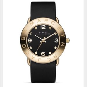 Marc Jacobs Black and Gold Watch