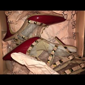 BCBG Darron Two- Tone Patent Pump