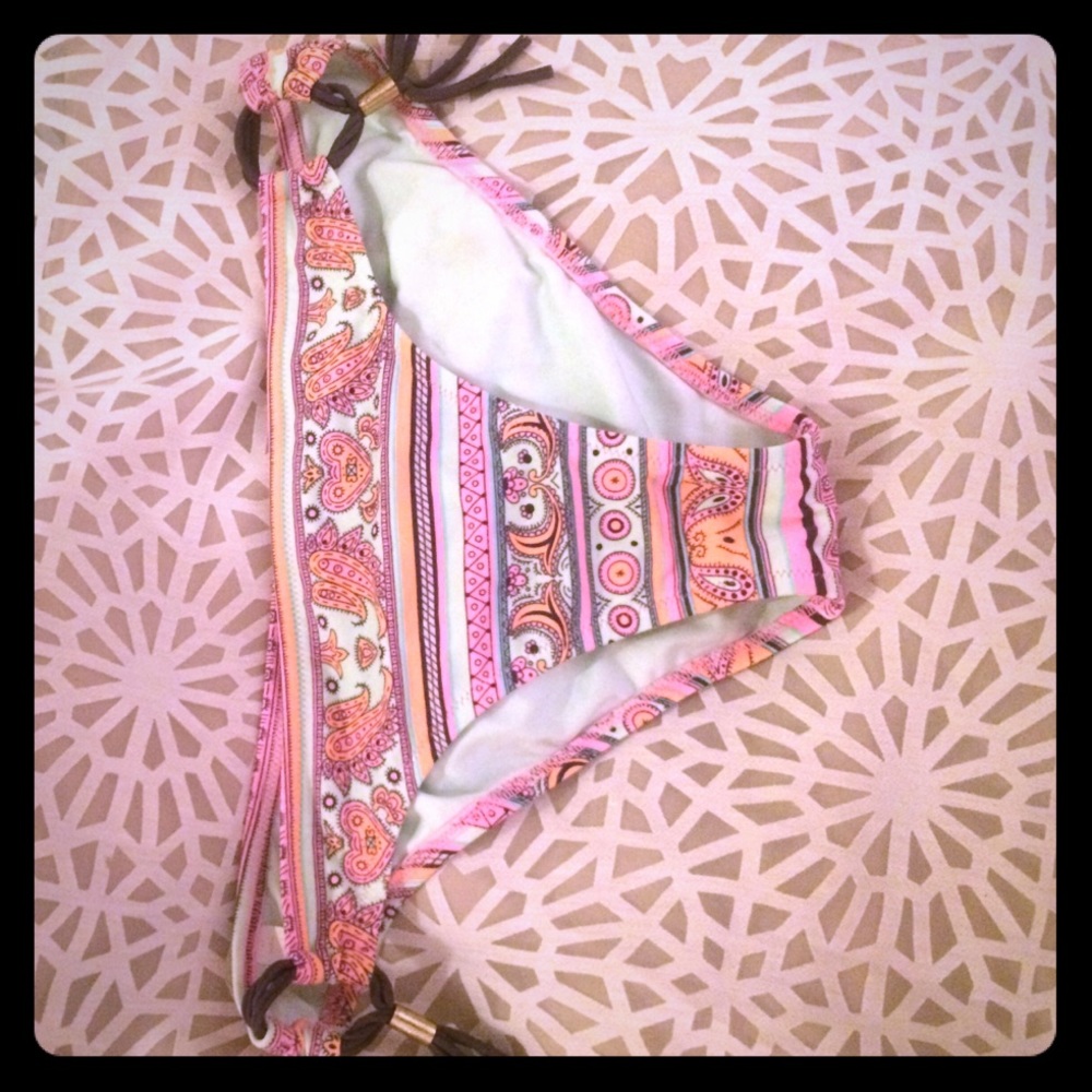 Victoria's secret boho tassel hip cheeky bikini