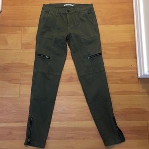 Tractr moto pants with zip details