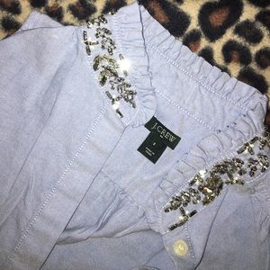 JCrew Sleeveless Button Up