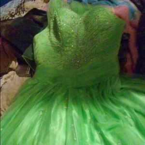 Lime green prom dress