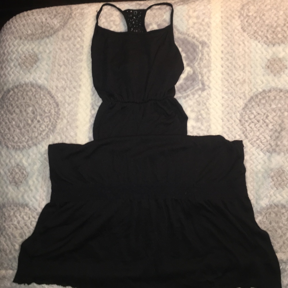 Black maxi dress