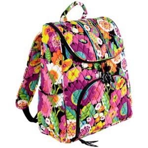 Vera Bradley Double Zip Backpack in 'Va Va Bloom'