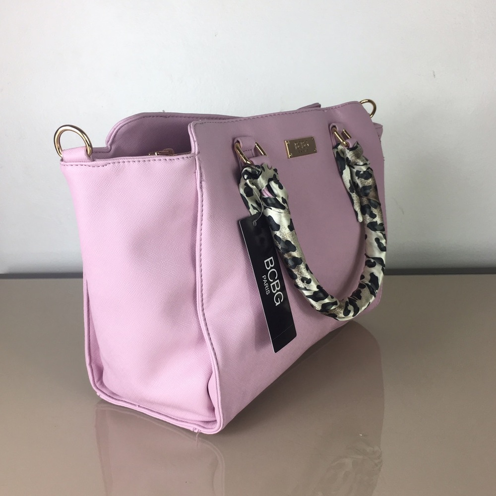 🎊HP🎊BCBG Paris Last One Story scarf satchel bag - Picture 2 of 8