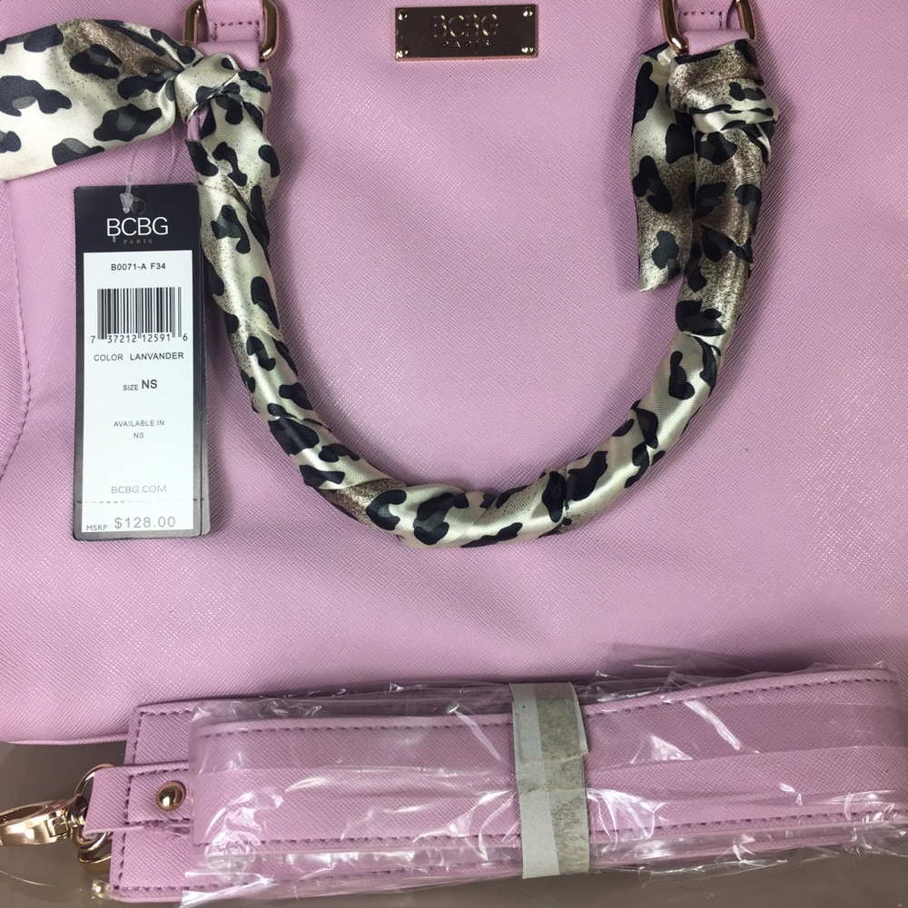 🎊HP🎊BCBG Paris Last One Story scarf satchel bag - Picture 6 of 8