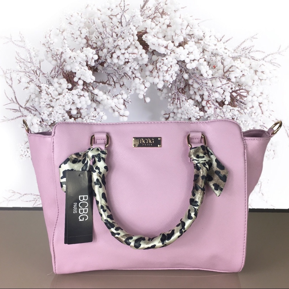 🎊HP🎊BCBG Paris Last One Story scarf satchel bag - Picture 8 of 8