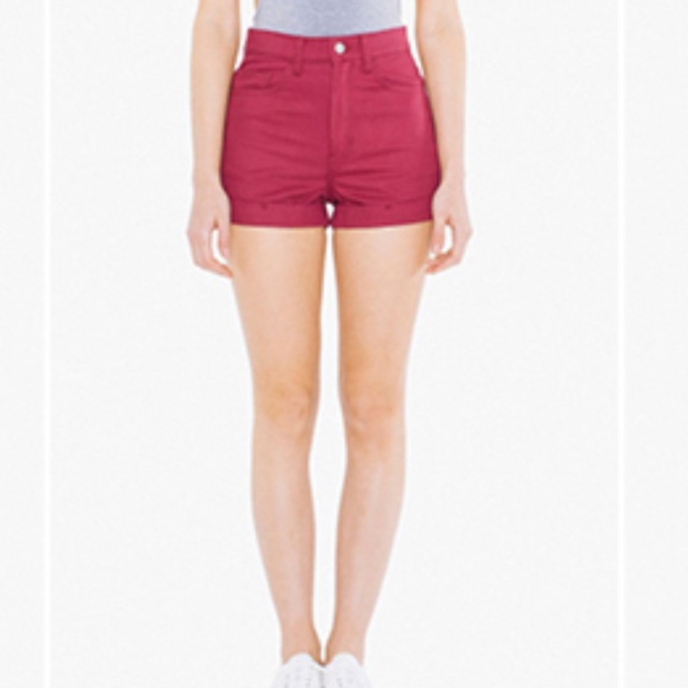 ISO HIBISCUS AMERICAN APPAREL CUFF SHORTS