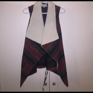 Faux Fur Wool Vest