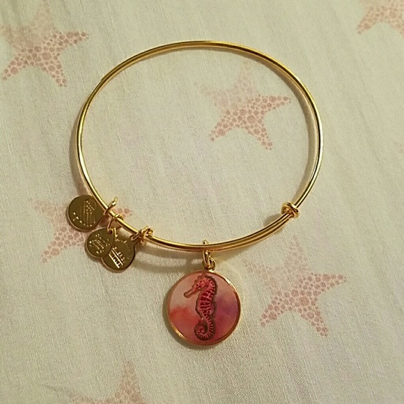 Alex and Ani Jewelry - Alex and ani seahorse bangle in Gold