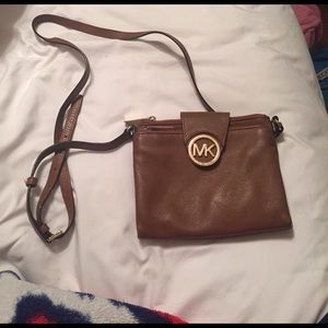 Brown Michael Kors crossbody purse