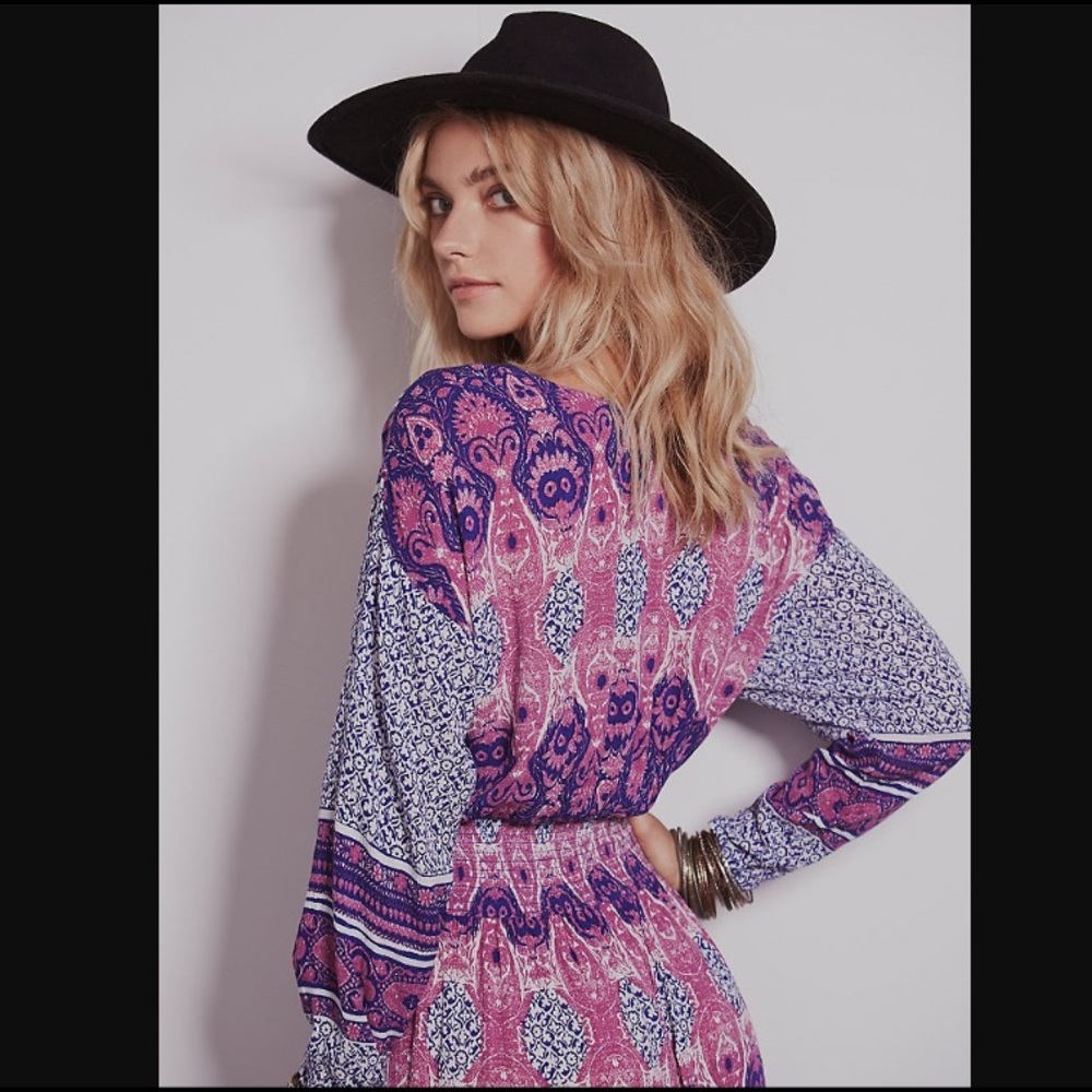 NWT Free People She's a Lady Dress  in Purple - Picture 6 of 8