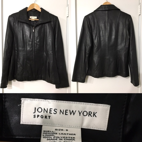 Jones New York Jackets & Blazers - Jones New York Sport leather jacket