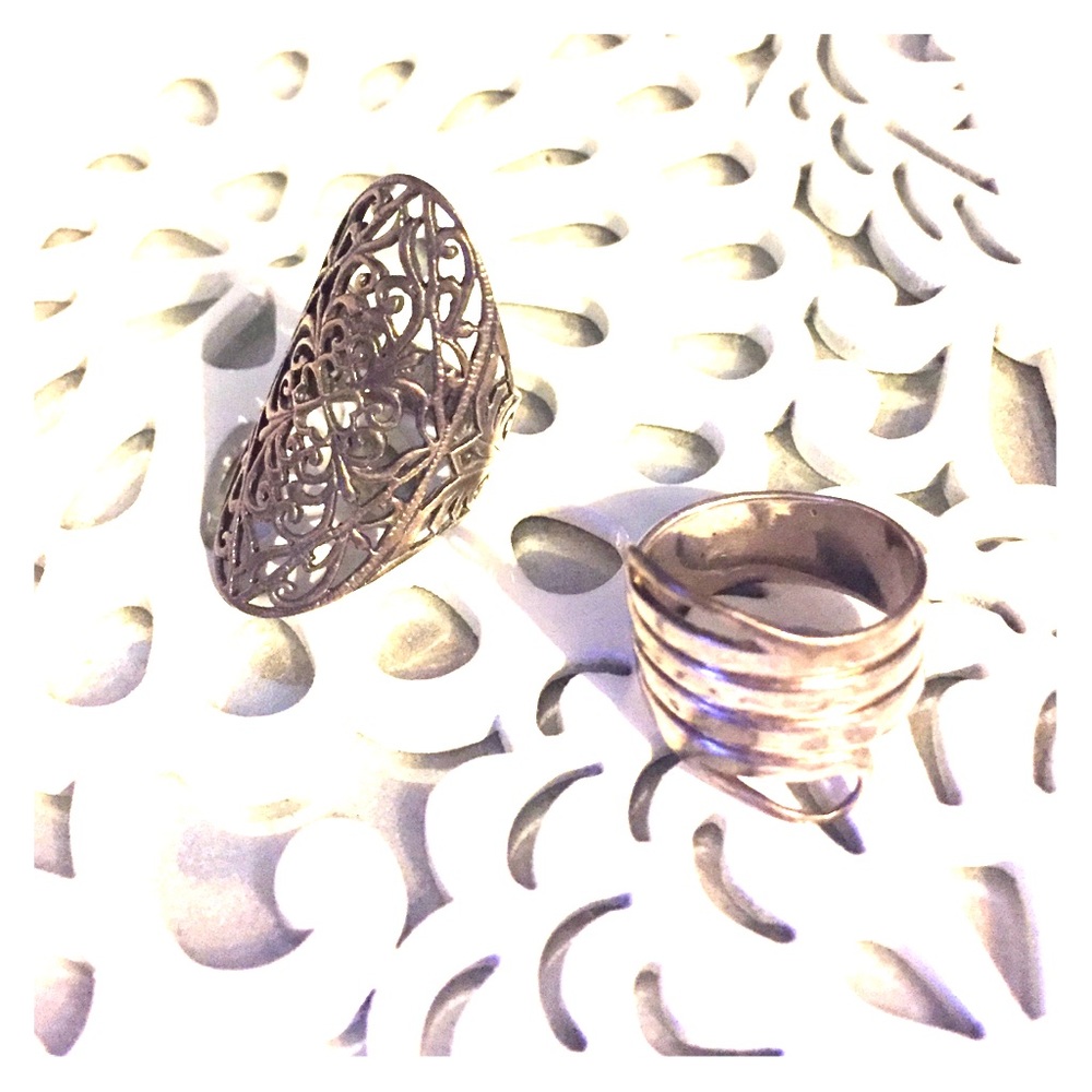 Two sterling silver rings