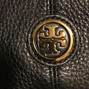 Large Tory Butch Dakota Hobo black leather