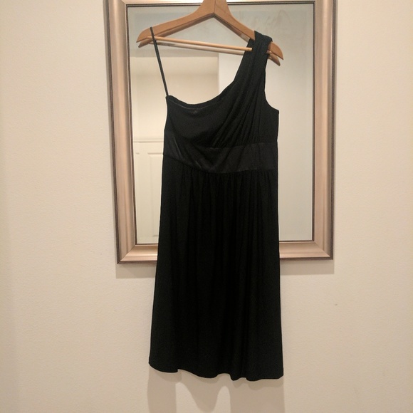 Jones New York black one shoulder dress - Picture 2 of 5