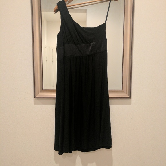 Jones New York black one shoulder dress - Picture 3 of 5