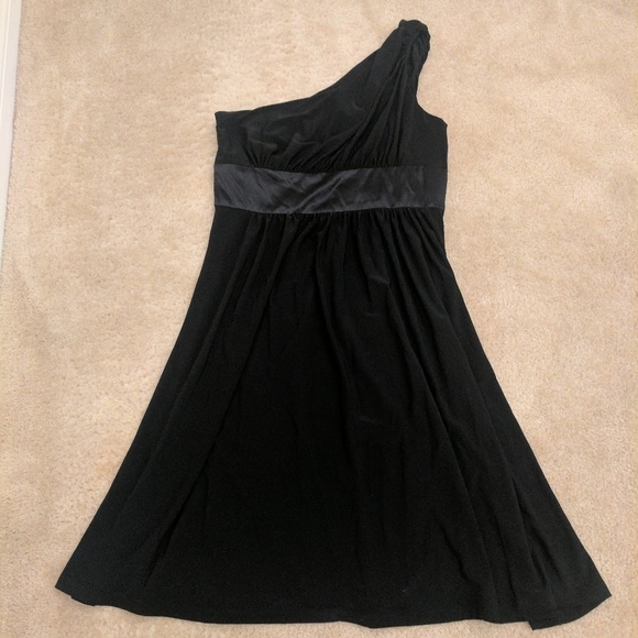 Jones New York black one shoulder dress - Picture 4 of 5