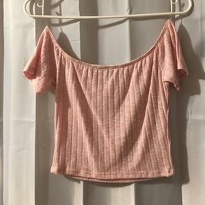 off the shoulder crop top