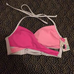 VS Pink Wrap Bikini Top (S)