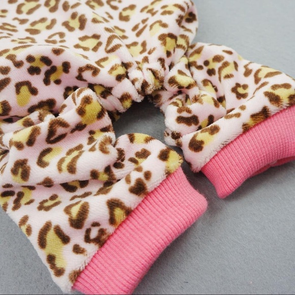 Leopard Print Pajamas Pet Clothing - Picture 4 of 6