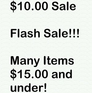 $ 10.00 Sale!!!