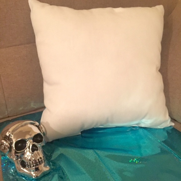 NWT Aqua, Red & Purple Skull Decorative Pillow π - Picture 4 of 7