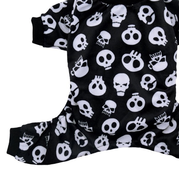 Bad to the Bone " Skulls" Pajama Pet Clothing - Picture 2 of 4
