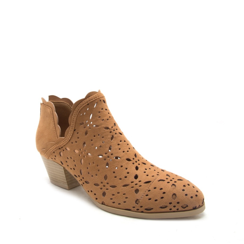 🆕 Spring Arrival! Cutout Stacked Heel Bootie - Picture 2 of 2