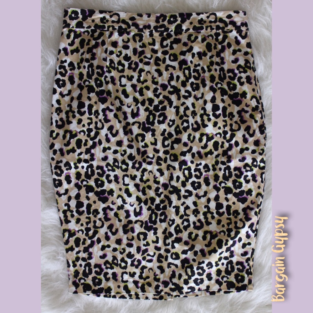 Cheetah Print Pencil Skirt