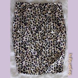 Cheetah Print Pencil Skirt