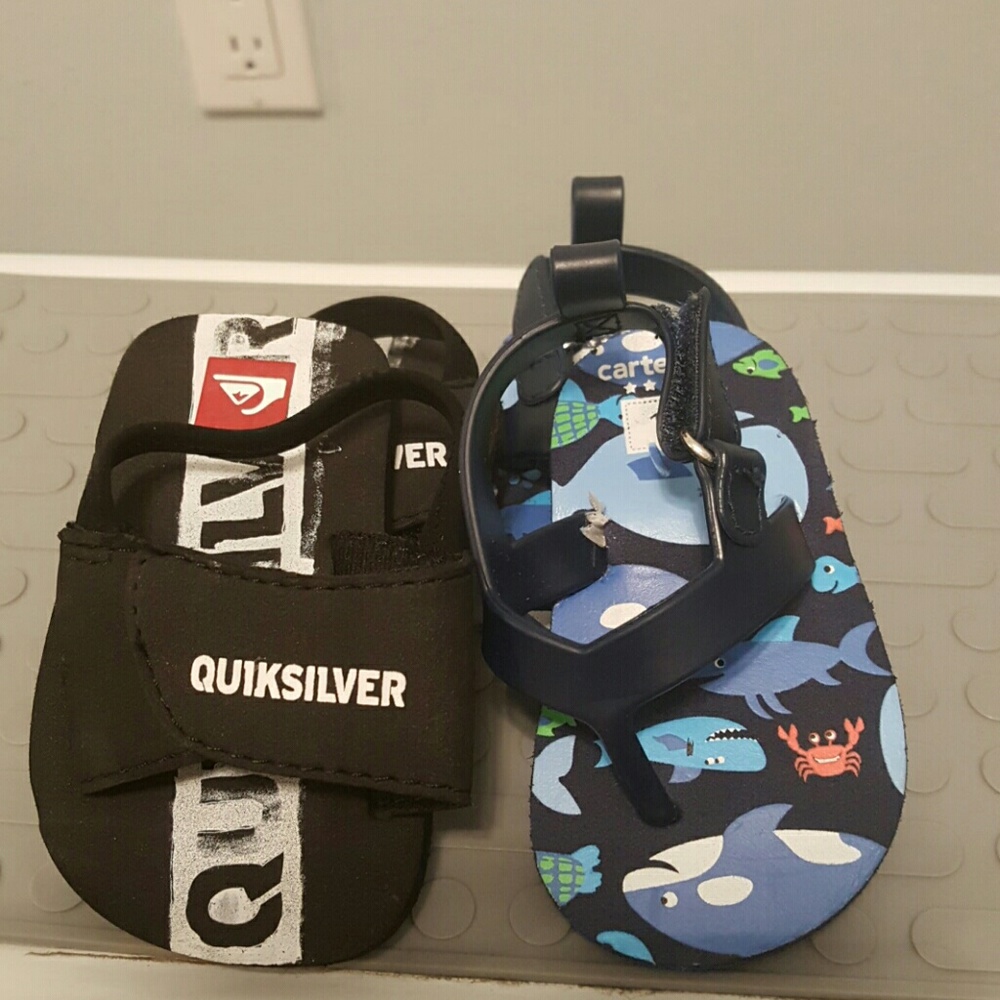 Quicksilver and Carters Baby Sandals