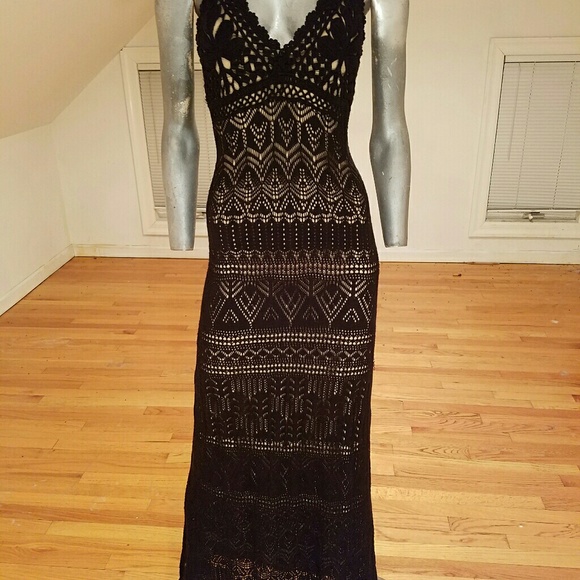 Vince Camuto Dresses & Skirts - Vintage Rare Vince Camuto crochet Runway  gown