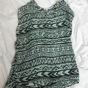 Aztec print hi low top