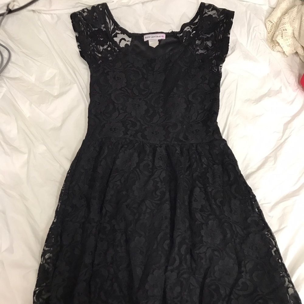 Black lace dress