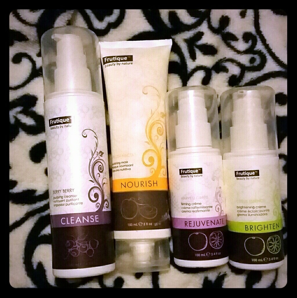4 Full-Size Frutique Skin Care Products