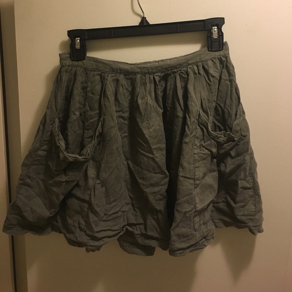 Urban Outfitters Ecoté Army Green Colored Skirt