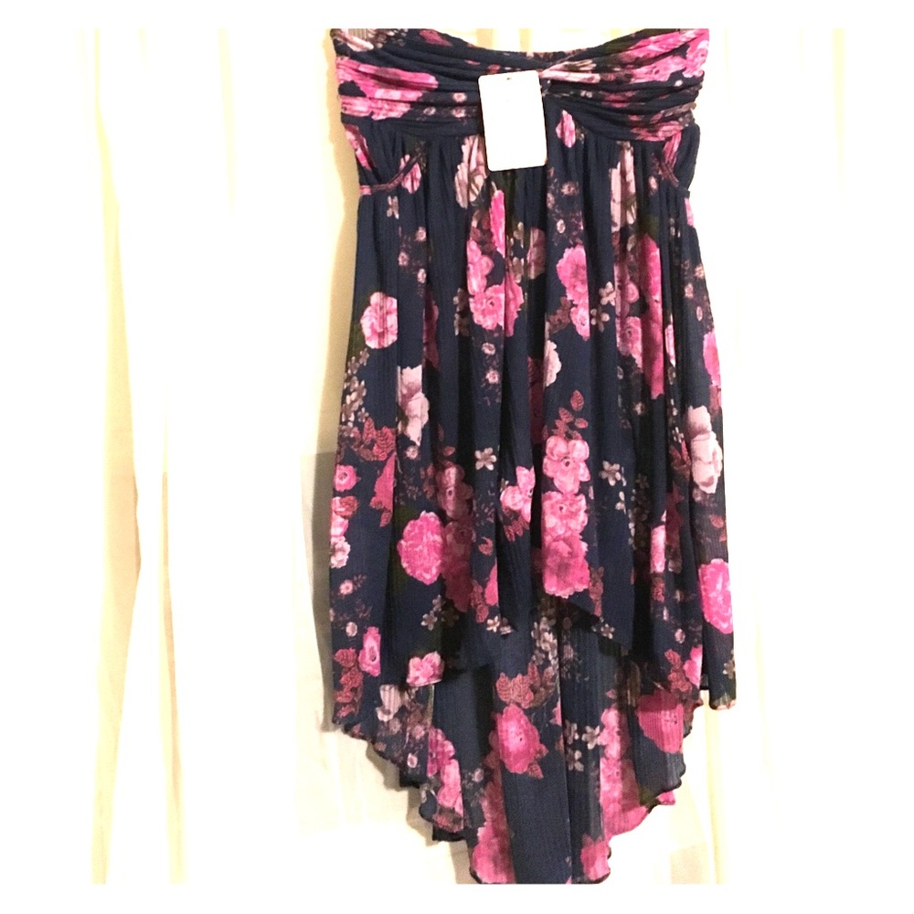 Free People High Low Strapless Top
